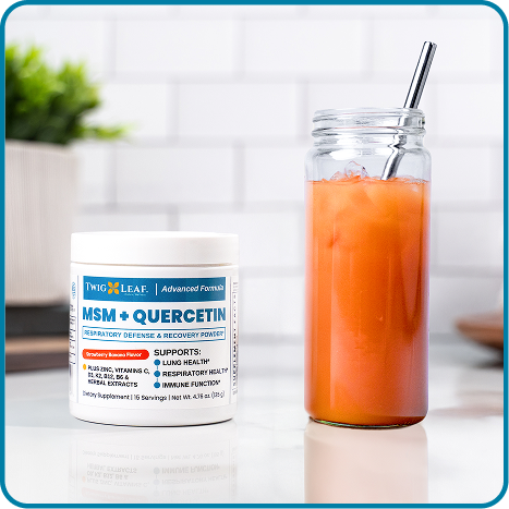 MSM + QUERCETIN Respiratory Defense & Recovery Powder