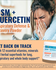 MSM + QUERCETIN | Respiratory Defense & Recovery Powder