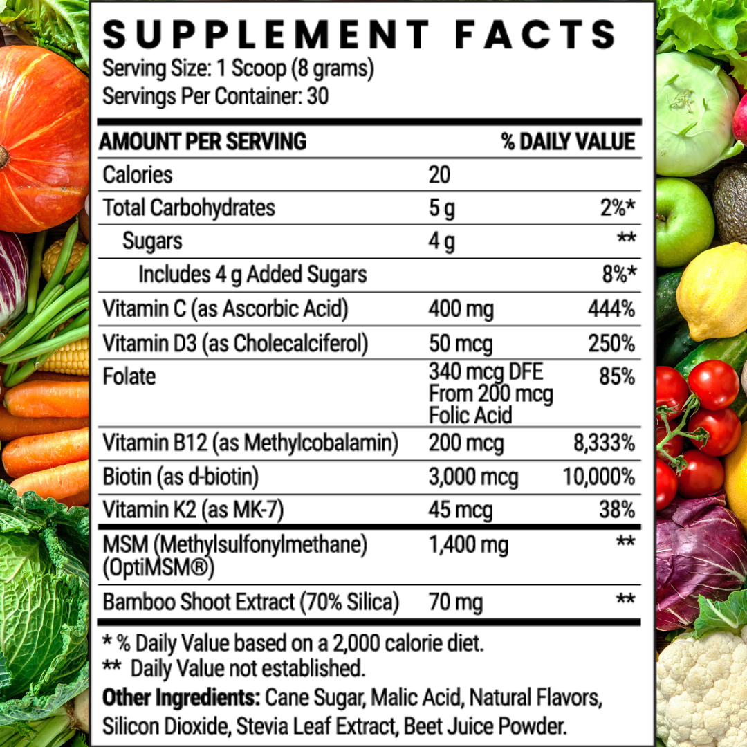 MSM + BIOTIN | Hair Benefits Powder